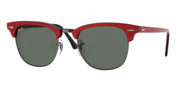 red clubmaster ray ban