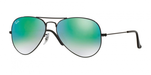 RAY-BAN RB3025 AVIATOR LARGE METAL SHINY BLACK