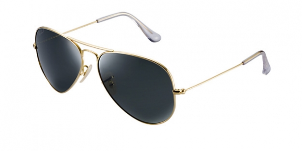 Ray Ban Aviator Solid Gold Sunglasses | Visual-Click