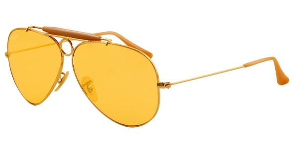 ray ban shooting glasses yellow