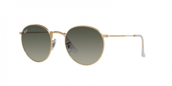 RAY-BAN RB3447 ROUND METAL GOLD