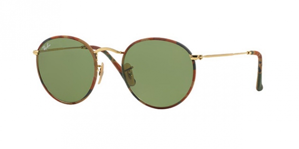 RAY-BAN RB3447JM ROUND FULL COLOR CAMOUFLAGE BROWN/GREEN