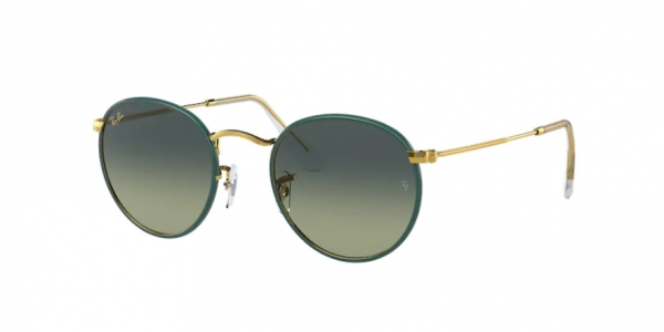 RAY-BAN RB3447JM ROUND FULL COLOR PETROLEUM ON LEGEND GOLD