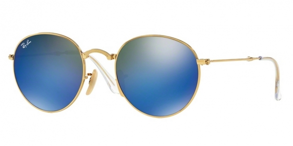 RAY-BAN RB3532 GOLD / GREEN MIRROR BLUE