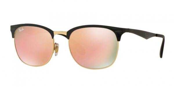 RAY-BAN RB3538 TOP SHINY BLACK ON GOLD