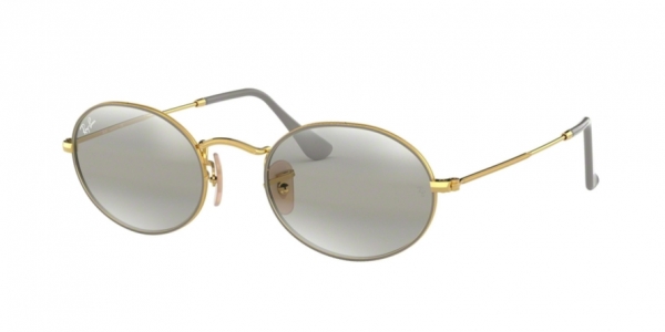 RAY-BAN RB3547 OVAL GOLD ON TOP MATTE GREY