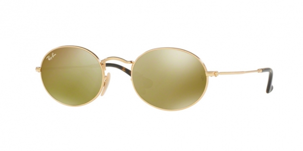 RAY-BAN RB3547N OVAL GOLD