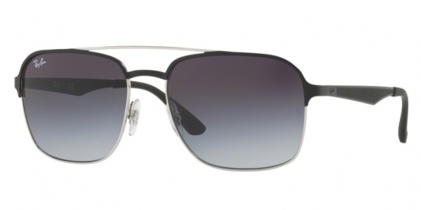 RAY-BAN RB3570 SILVER TOP BLACK