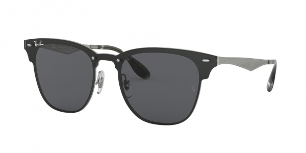 RAY-BAN BLAZE CLUBMASTER RB3576N BRUSHED SILVER