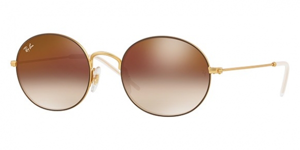 RAY-BAN RB3594 RUBBER GOLD ON BROWN