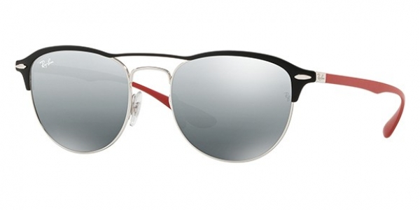 RAY-BAN RB3596 SILVER ON TOP MATTE BLACK