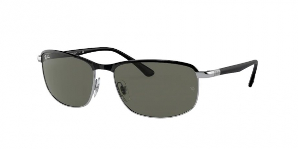 RAY-BAN RB3671 BLACK ON SILVER