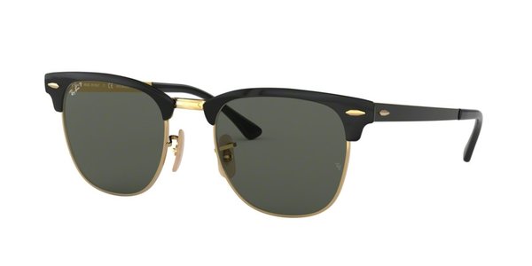 RAY-BAN Clubmaster Metal RB3716 187/58 GOLD TOP BLACK