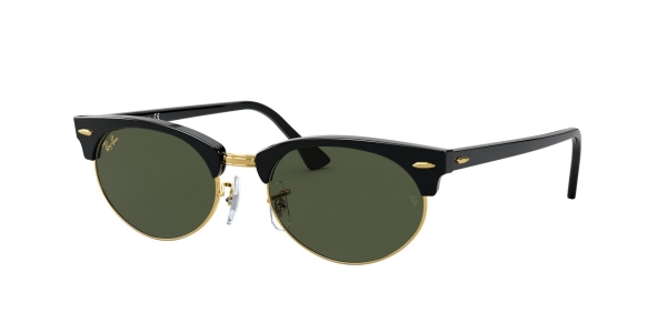 RAY-BAN Clubmaster Oval RB3946 130331 SHINY BLACK