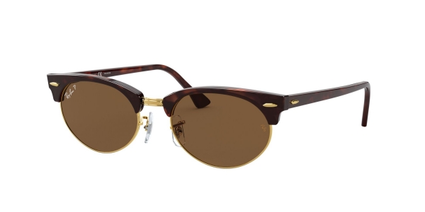 RAY-BAN Clubmaster Oval RB3946 130457 MOCK TORTOISE