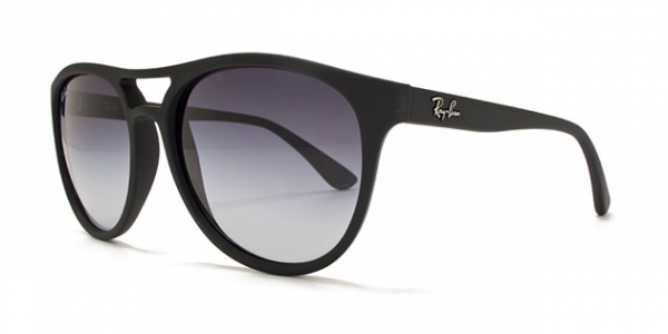 RAY-BAN RB4170 RUBBERIZED BLACK GRAY GRADIENT