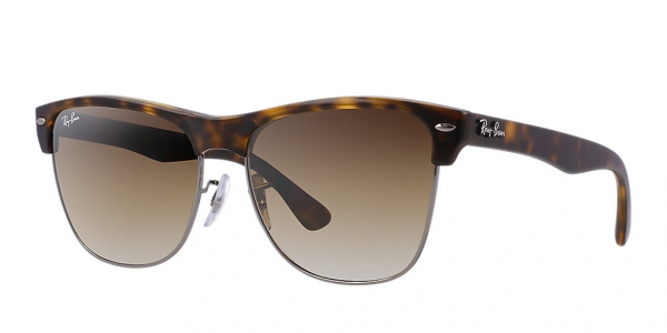 RAY-BAN RB4175 CLUBMASTER OVERSIZED DEMI SHINY HAVANA CRYSTAL BROWN GRADIENT