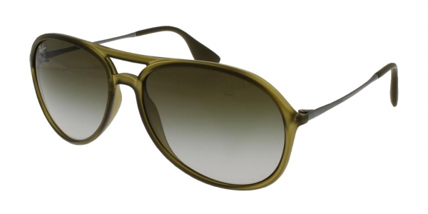 RAY-BAN RB4201 ALEX RUBBER MILITARY GREEN GREEN GRADIENT
