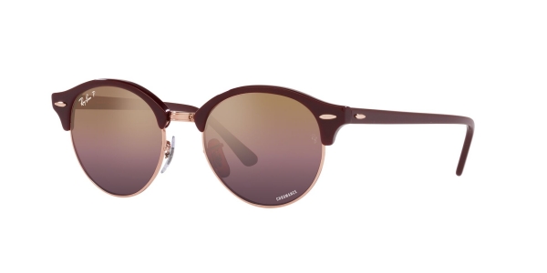 RAY-BAN RB4246 CLUBROUND BORDEAUX ON ROSE GOLD