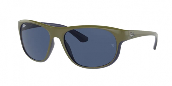 RAY-BAN RB4351 MATTE GREEN ON BLUE