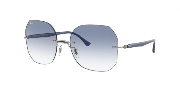 RAY-BAN RB8067 BLUE ON SILVER