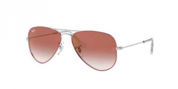 RAY-BAN JUNIOR JUNIOR AVIATOR RJ9506S SILVER ON TOP RED