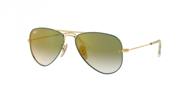 RAY-BAN JUNIOR JUNIOR AVIATOR RJ9506S GOLD ON TOP TURQUOISE