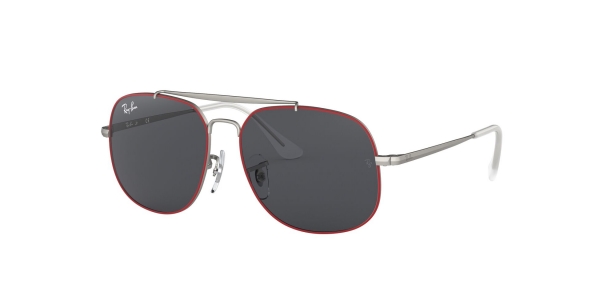 RAY-BAN JUNIOR RJ9561S RUBBER RED ON SILVER