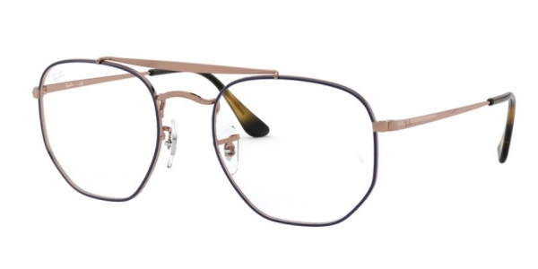 RAY-BAN RX3648V THE MARSHAL TOP BLUE ON COPPER