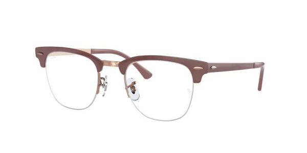 RAY-BAN CLUBMASTER METAL LIGHT BROWN ON COPPER