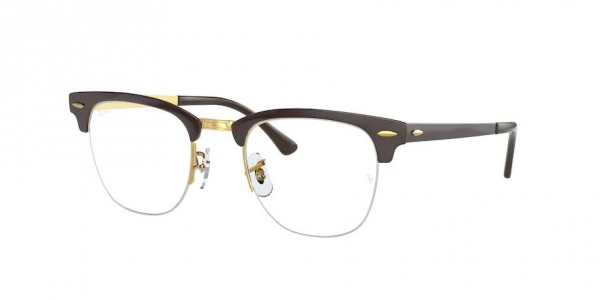 RAY-BAN CLUBMASTER METAL BROWN ON LEGEND GOLD