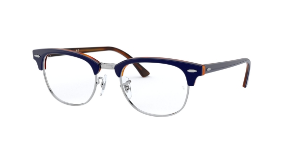 RAY-BAN RX5154 CLUBMASTER TOP BLUE ON HAVANA RED
