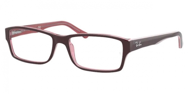 RAY-BAN RX5169 BROWN ON TRASPARENT PINK