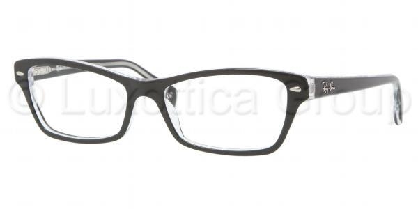 RAY-BAN RX5256 TOP BLACK ON TRANSPARENT