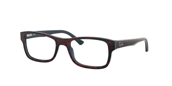 RAY-BAN RX5268 TOP RED HAVANA ON OPAL BLUE