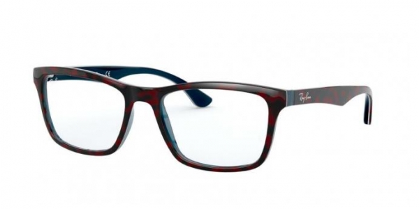 RAY-BAN RX5279 TOP RED HAVANA ON OPAL BLUE