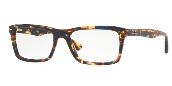 RAY-BAN RX5287 SPOTTED BLUE/BROWN/YELLOW