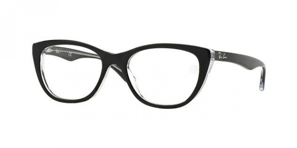 RAY-BAN RX5322 TOP BLACK ON TRANSPARENT