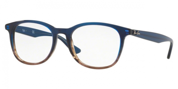 RAY-BAN RX5356 GRADIENT BLUE ON STRIPPED GREY