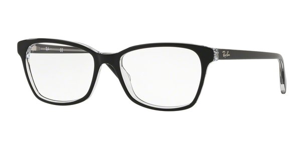 RAY-BAN RX5362 TOP BLACK ON TRANSPARENT