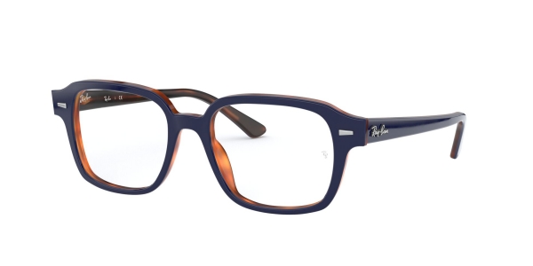 RAY-BAN RX5382 TOP BLUE ON HAVANA RED