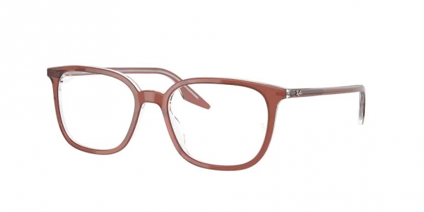 RAY-BAN RX5406 BROWN ON TRANSPARENT
