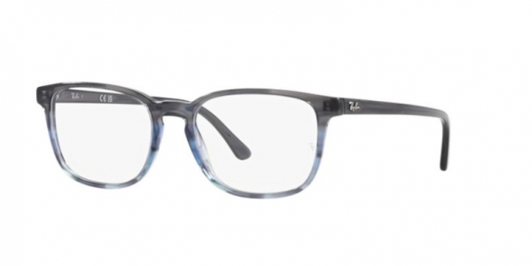 RAY-BAN RX5418 STRIPED GRAY GRADIENT BLUE