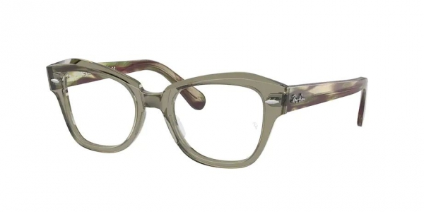 RAY-BAN STATE STREET TRANSPARENT GREEN