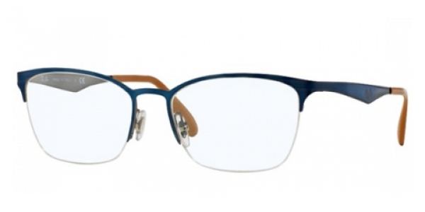 RAY-BAN RX6345 TOP BRUSHED LIGHT BLUE ON GREY