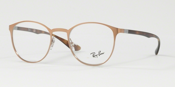 RAY-BAN RX6355 BRUSHED LIGHT BROWN