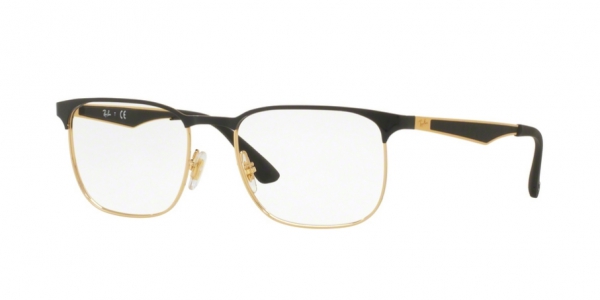 RAY-BAN RX6363 GOLD TOP ON BLACK
