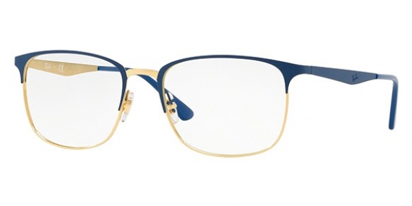 RAY-BAN RX6421 GOLD ON TOP MATTE BLUE