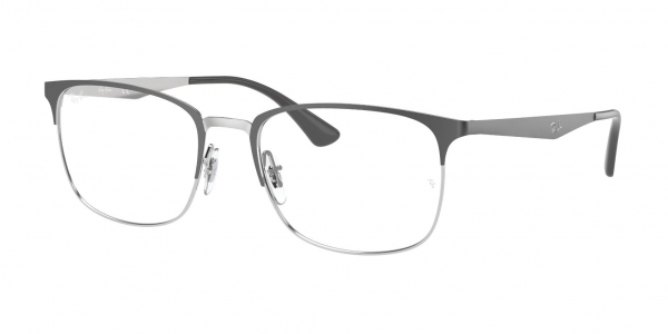 RAY-BAN RX6421 SILVER ON TOP GREY