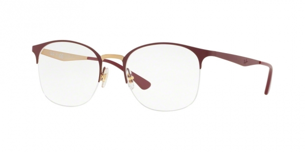 RAY-BAN RX6422 PINK GOLD ON TOP MATTE BORDEAU